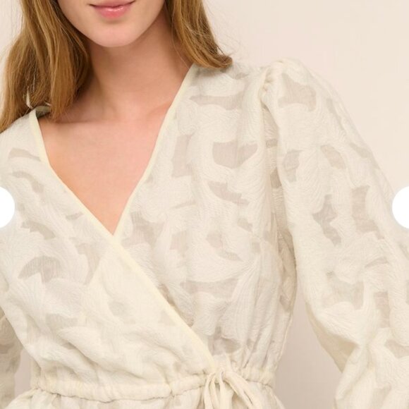 *KAFFE KARINA CREAM FLORAL BLOUSE - Picture 4 of 11